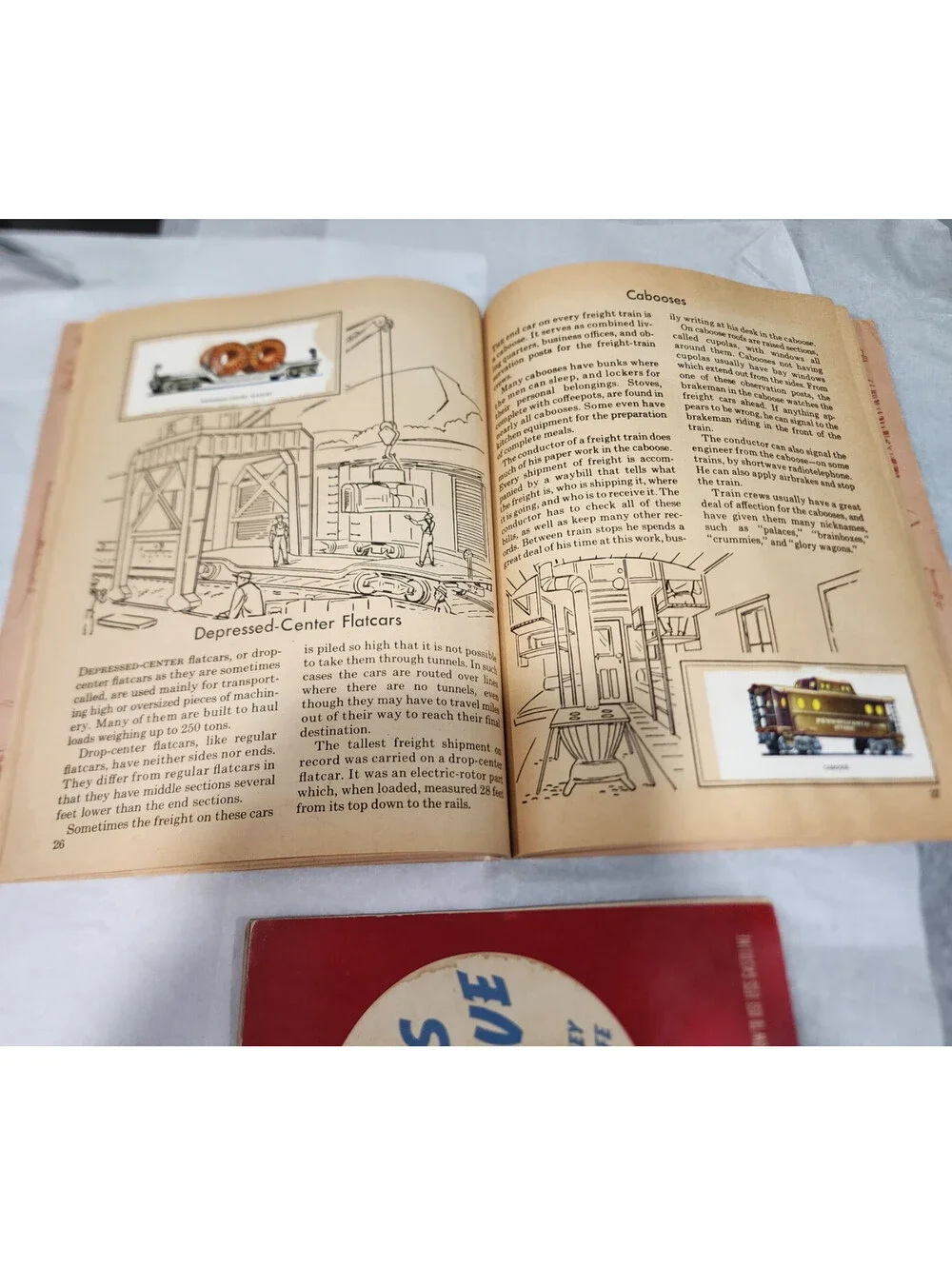 Vtg 1950s Train Stamps Book 1940s Standard Oil How to Save As You Drive Lot